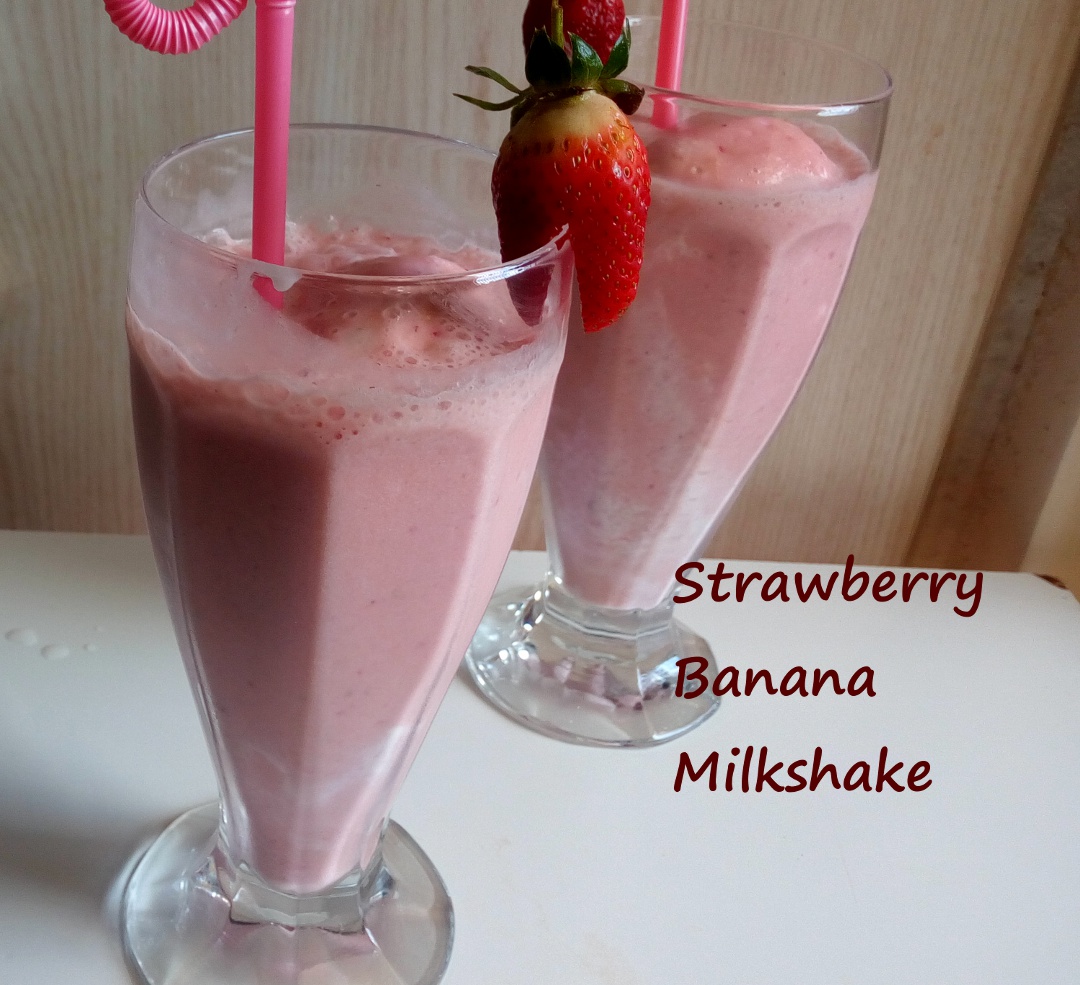 Strawberry Banana Milkshake Leo Tunapika